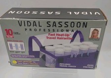 Vidal Sassoon Travel Hairsetter Hot Rollers Curlers VS306 Fast Heat New Open Box