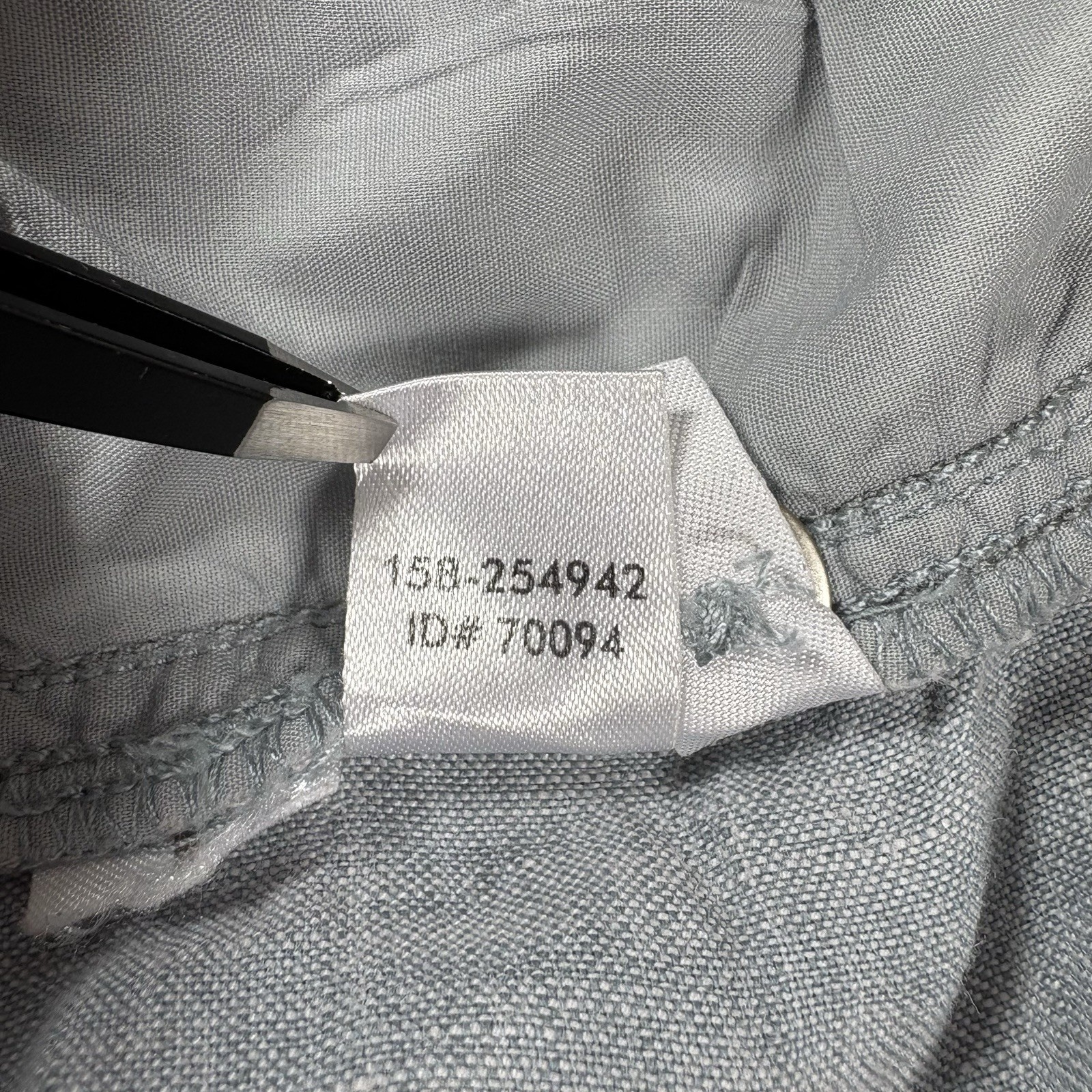 Ann Taylor Loft Gray Chambray Button Pockets 100%… - image 8