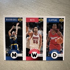 Upper Deck Collector's Choice Mullin Warriors Williams Nets Dehere NBA 1996 Lot