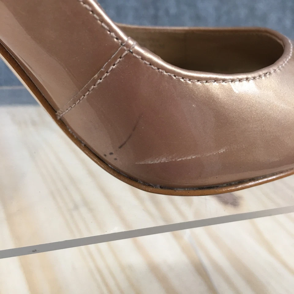 Zapatos Joan & David para mujer 9,5 M de salón oro rosa sin cordones punta redonda tacones de aguja Foto 3 de 4