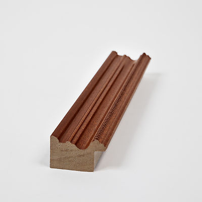 ArtToFrames 1.25" Custom Poster Frame - Brown Walnut Stain Wood (Fits Up To 24x35)