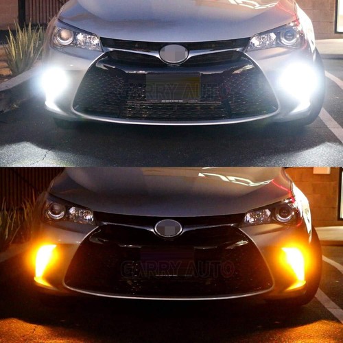 2x No Hyper Flash 1156 7056 BA15S Switchback LED Kit for DRL Turn Signal Lights - Picture 2 of 13