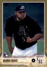 2015 Topps Series 2 Jairo Diaz #d /2015 Gold Parallel Rookie RC Rockies #668