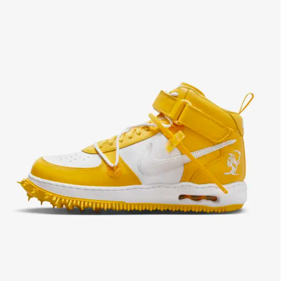 Кроссовки Nike Air Force 1 Mid X Off-White White & Varsity Maize (DR0500-101)