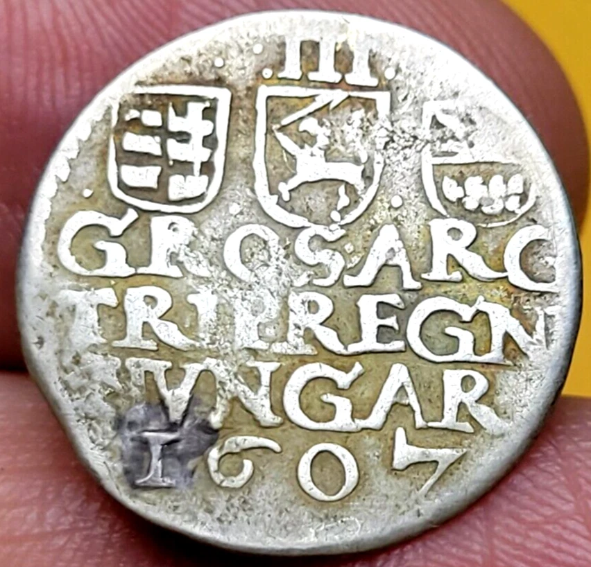 1607 Transilvania Plata 3 Groschen Stephan Bocskai - Príncipe de Transilvania Foto 3 de 3