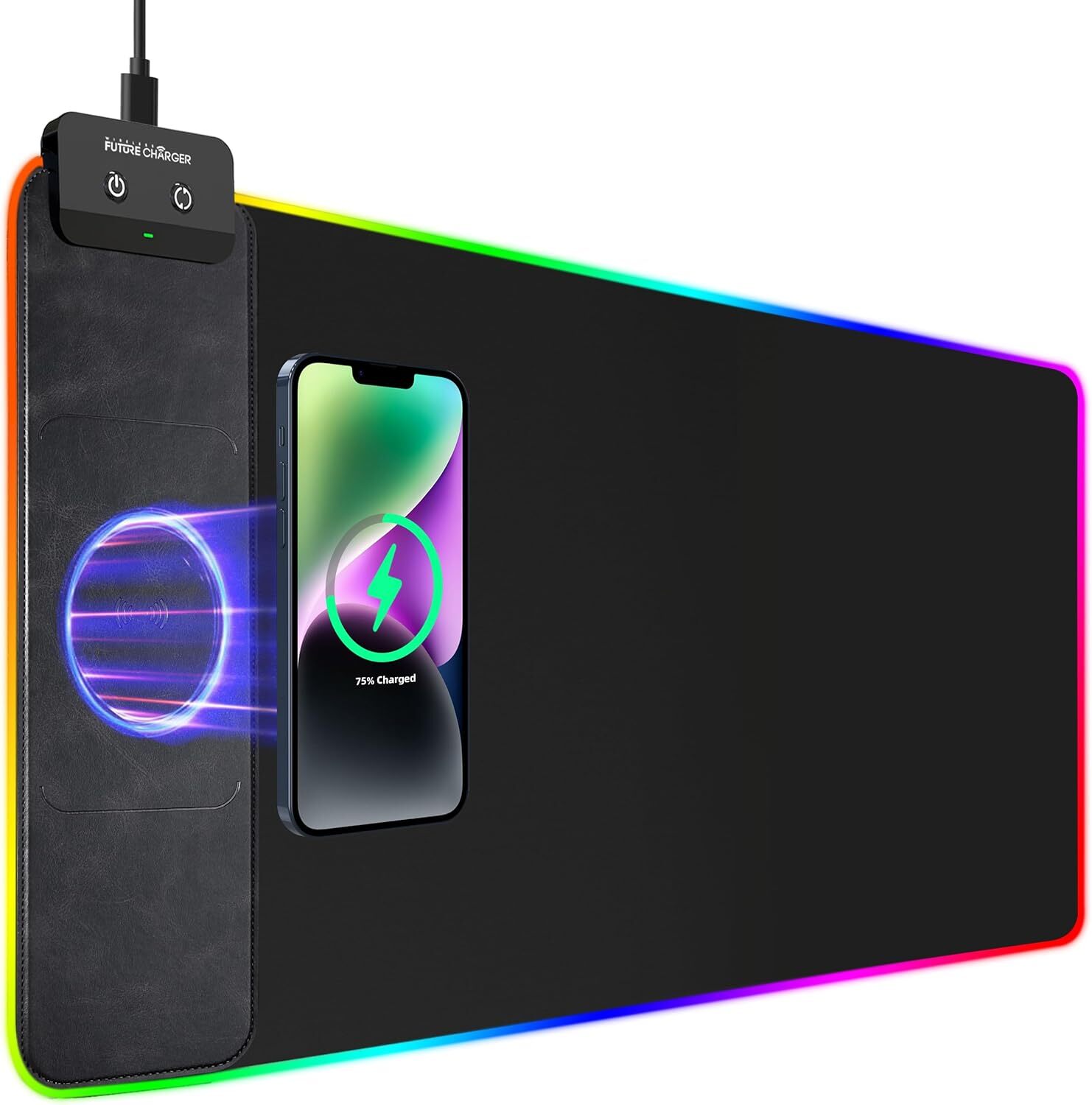 31.5in Extra Large RGB Gaming Mouse Pad with 10W Color Lighting  -image