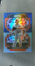 2022 Panini Prizm Tier II Navy Carolina Blue Prizm #158 Aaron Nola Phillies