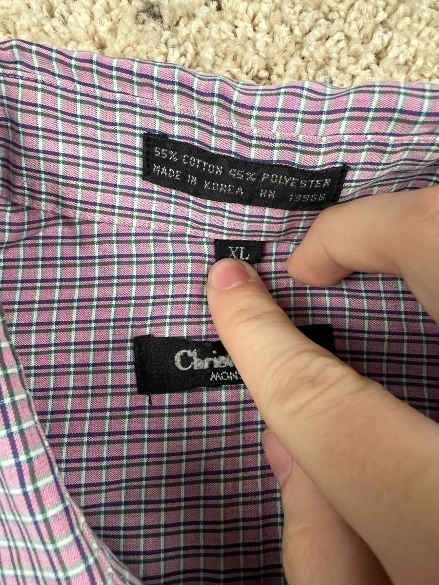 Christian Dior Monsieur Plaid Short Sleeve Shirt Mens XL Christian Dior Monsieur Plaid Short Sleeve Shirt Mens XL