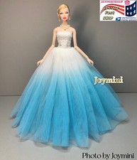 Blue Dress For Fashion Royalty Integrity Poppy Parker NuFace Fashion Dolls Coat