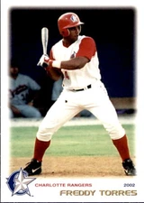 2002 Charlotte Rangers Grandstand #14 Freddy Torres Dominican Republic DR Card