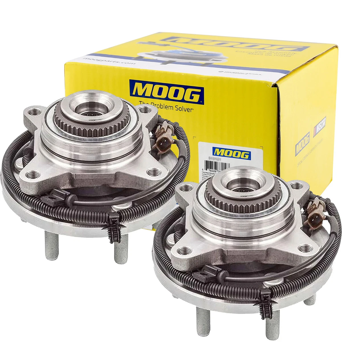 4WD Moog-515169 Front Wheel Bearing and Hub Assembly Pair For 2015 