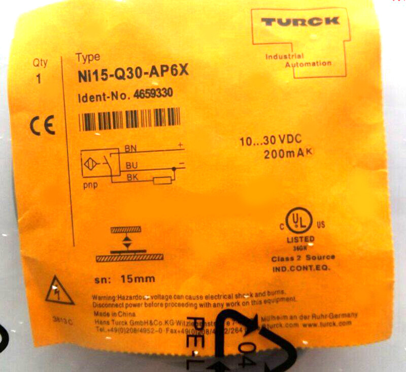 TURCK Ni15-Q30-AN6X Ni15-Q30-AP6X Ni15-Q30-RN6X Ni15-Q30-RP6X PLC Control Switch