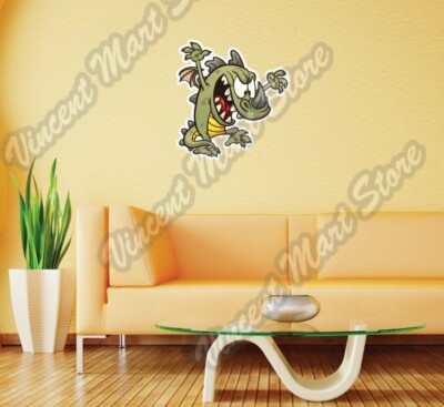 Angry Dinosaur Reptile Egg Kids Gift Wall Sticker Room Interior Decor 18''X25''