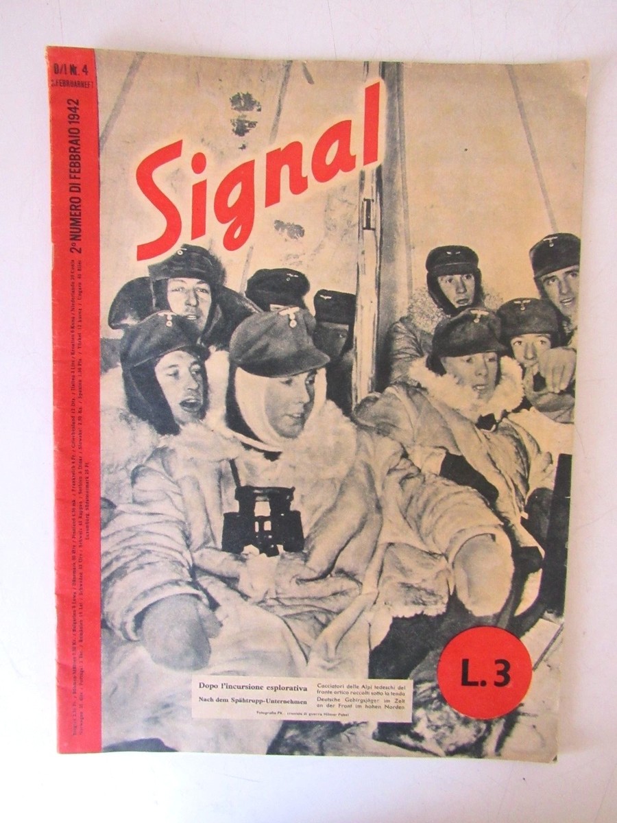 Signal Rivista Originale Gennaio 1942 – Fascicolo L. 3 – Magazine Italien Vintage