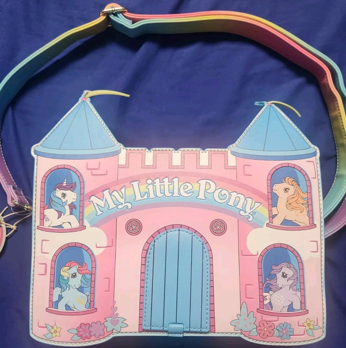 Borsa a tracolla Loungefly Hasbro My Little Pony Dream Castle borsa a mano nuova con etichette
