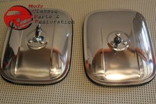 Chevy Truck Stainless Rectangular Rectangle Exterior Side Outside Mirrors 6x7.5 Chevy Truck Stainless Rectangular Rectangle Exterior Side Outside Mirrors 6x7.5