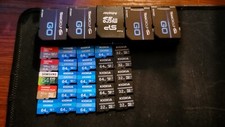 25 Assorted Micro SD Cards 32gb-128gb With SD Adapters