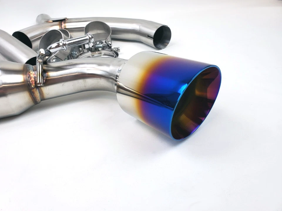 Sistema de escape Volkswagen VW 10-14 "PUNTAS QUEMADAS" 2.0T MK6 10-14 Golf GTi Catback Foto 3 de 3