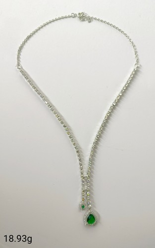 Handcrafted 925 pure Sterling Silver stylish Necklace for women Party/occasional - Picture 3 of 7