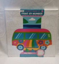 Ooly Paint By Number Kit Van Vibes NIB 8+, Canvas, paint, brushes and palette