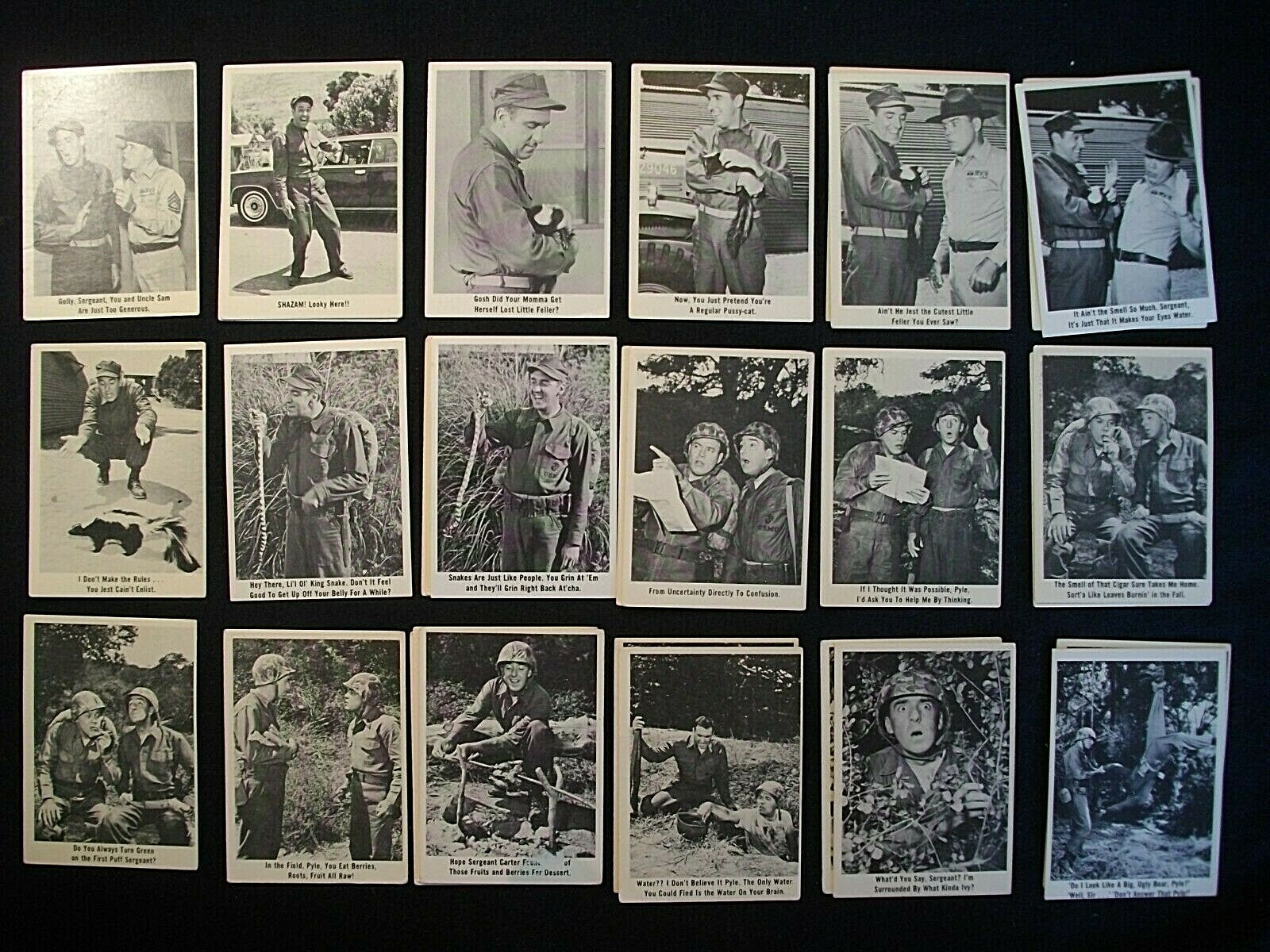 1965 Fleer GOMER PYLE USMC cards QUANTITY U PICK READ DESCRIPTION