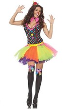 Clowning Around Circus Clown Party King Fancy Dress Up Halloween Adult Costume