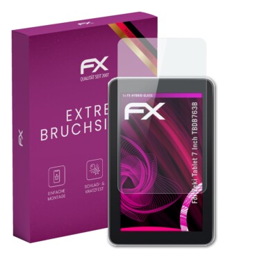 atFoliX Glasfolie für Zeki Tablet 7 Inch TBDB763B Displayfolie 9H Schutzpanzer