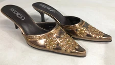 Redico Bronze Bedazzled Size 6.0 Womens Pumps Heels Shoes