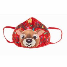 KURT ADLER ADULT CHRISTMAS FACE MASK RUDOLPH REINDEER SIZE LARGE D3918