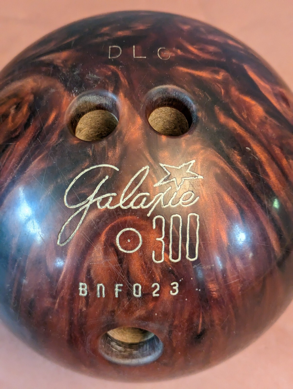VTG Ebonite Galaxie 300 Bowling Ball Copper Brown Marble Swirl 14lb 6oz eBay