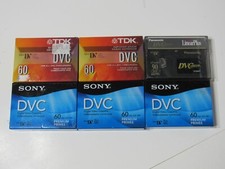 TDK  Sony Premium Mini DVC 60 min, Digital Video Cassette LOT OF 6 DVM60PRL