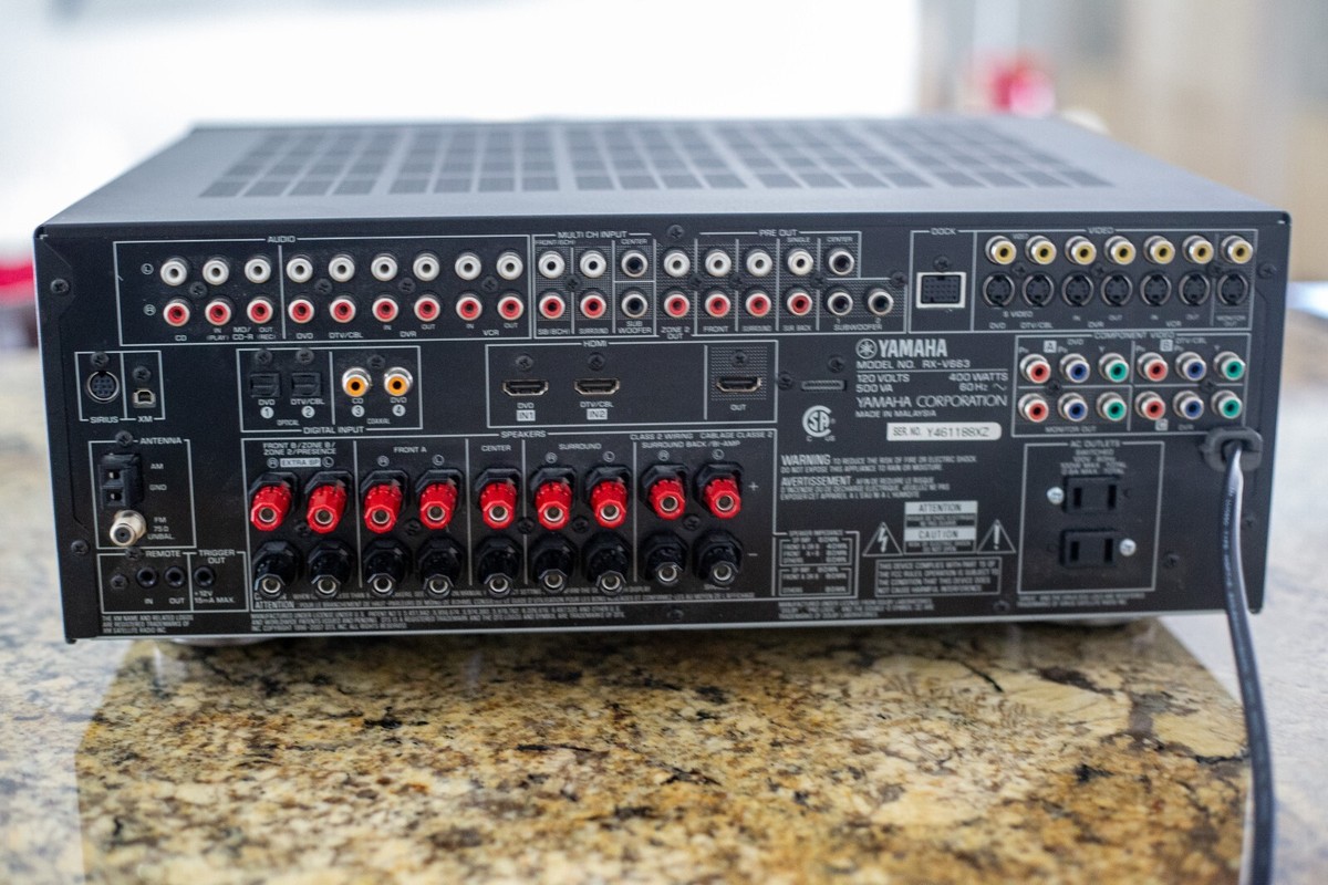 Yamaha Natural Sound AV Receiver RX-V663 400 Watt 7.2 Channel
