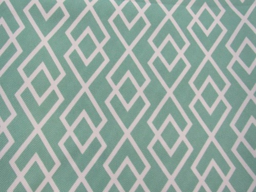 Aqua Diamond Tablecloth 60x84 geometric polyester new in pkg - Picture 6 of 7