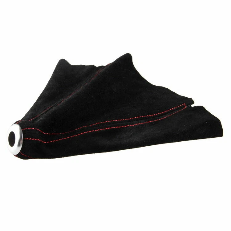 Botão de câmbio preto universal gaitor gaiter boot cover couro nobuck - Imagem 2 de 4