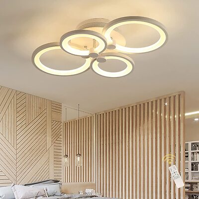 Ganeed Dimmable Modern Ceiling Light 56W LED Chandelier Lamp