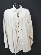Size XL costume shirt country road house beige with tab rustic shirt TH2465