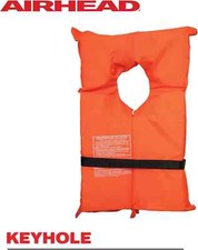 AirHead Type II Basic Key Hole Style Life Vest Red for Adult More Than 90 Ibs.