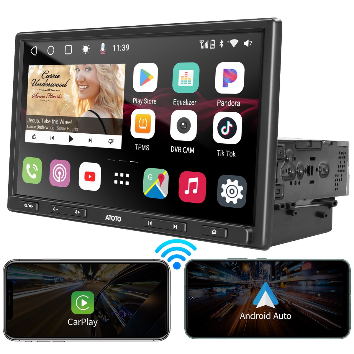ATOTO S8 Single &2Din AI Android 10IN Car Stereo 4G LTE 6G+128G 