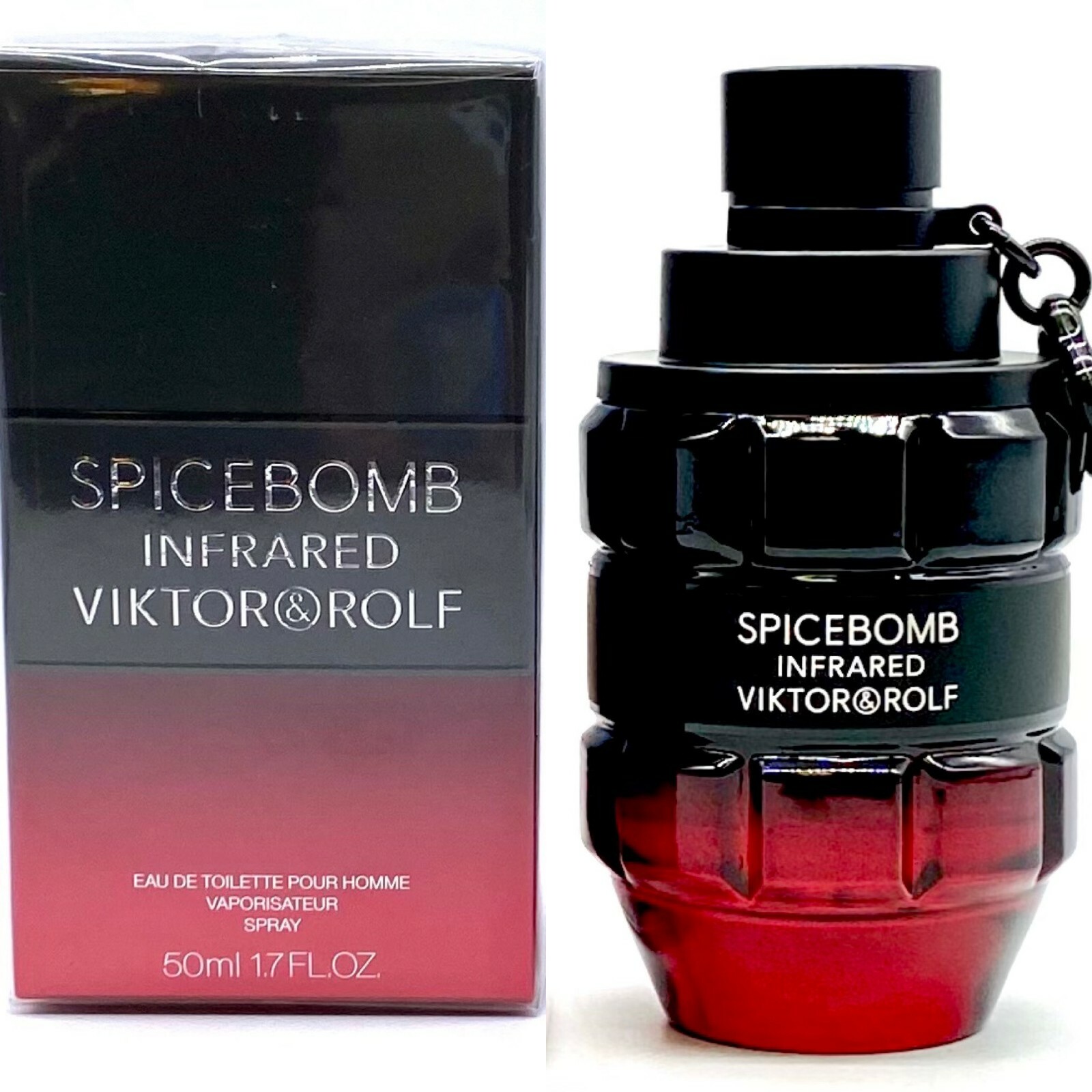 Viktor - Rolf Spicebomb Infrared для мужчин, 1,7 унции, Туалетная вода-спрей AUTHENTIC