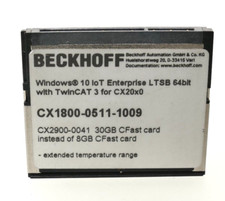 Beckhoff Fast card 30 GB TwinCat 3 / CX20x0 | CX1800-0511-1009