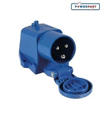 Caravan Mains 240v Inlet Surface Mounted Plug Angled Motorhome 16A