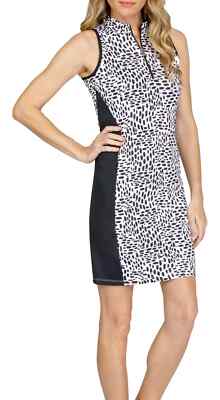 Tail Women's Sleeveless Racerback Golf Dress, Large, Directional Geo