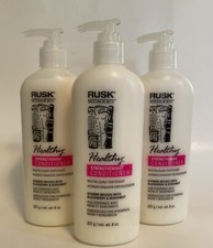3 Rusk Sensories Healthy Strengthening Conditioner 8 oz. each Pump