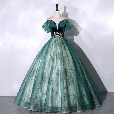Noble Evening Formal Party Ball Gown Prom Bridesmaid ActingTutu Dress QYHS041