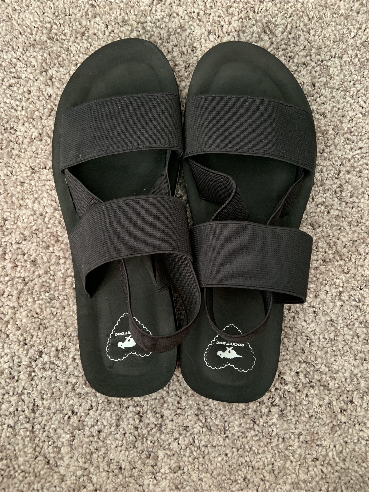 Rocket Dog Ellen Sandals Size 8 Women’s Elastic Strap Slingback Black