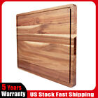 Extra Large Acacia Wood Cutting Board for Kitchen with Juice Slot 24" x 18"
