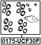 Kit de reparación de pinza de cilindro de freno FEBEST 0175-UCF30F OEM 04479-50130 Foto 2 de 3