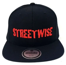 STREETWISE Snapback Cap Hat Adult OSFM Adjustable Black New Men