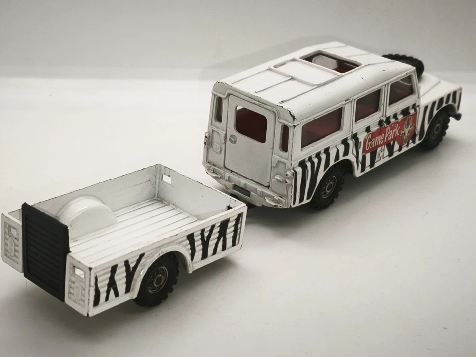 SAFARI LAND ROVER + ANIMAL TRAILER  1/36 CORGI GS31 GIFT SET GT BRITAIN VON 1976 - Bild 4 von 4