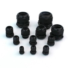 IP68 WATERPROOF BLACK CABLE GLAND COMPRESSION JUNCTION UK